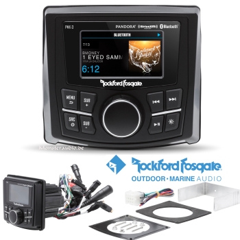 Rockford Fosgate PMX-3 digitaler Marine Media-Receiver Bluetooth Display 4-Kanal für Sirius XM
